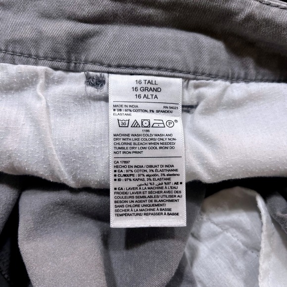 Lot 4 Old Navy Bootcut Woman's Chino Pants Gray Navy Khaki Size 16 Tall - Picture 6 of 16